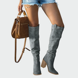 Claire - Knee-High Orthopaedic Faux Leather Boots