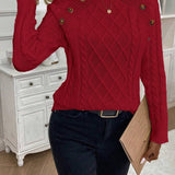 Poppy - Button Knit Sweater