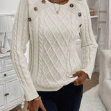 Poppy - Button Knit Sweater