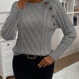 Poppy - Button Knit Sweater