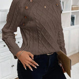 Poppy - Button Knit Sweater