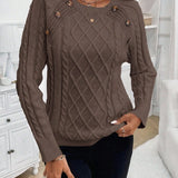 Poppy - Button Knit Sweater
