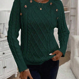 Poppy - Button Knit Sweater