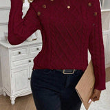 Poppy - Button Knit Sweater