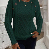 Poppy - Button Knit Sweater