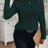 Poppy - Button Knit Sweater