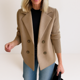 Priya - Elegant Knit Sleeve Coat