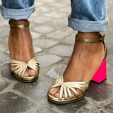 Mia - Classic Open-Toe Ankle Strap Sandals