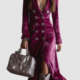 Vera | Maxi Velvet Blazer Dress