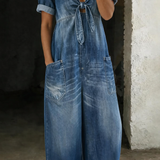 Matilda - Short Sleeve V-Neck Jumpsuit