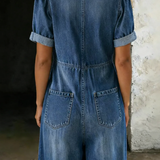 Matilda - Short Sleeve V-Neck Jumpsuit