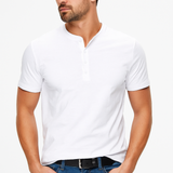 Blake - Button-Collar Henley Shirt