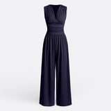 Aria - Sleeveless Wide-Leg Jumpsuit