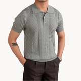 Joshua - Textured Jacquard-Blend Polo