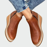 Kiara - Inkas Faux Leather Ankle Boots