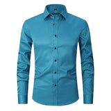 Nate - Wrinkle-Resistant Polyester-Blend Shirt