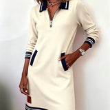 Catalina | Long Sleeve Cotton Dress